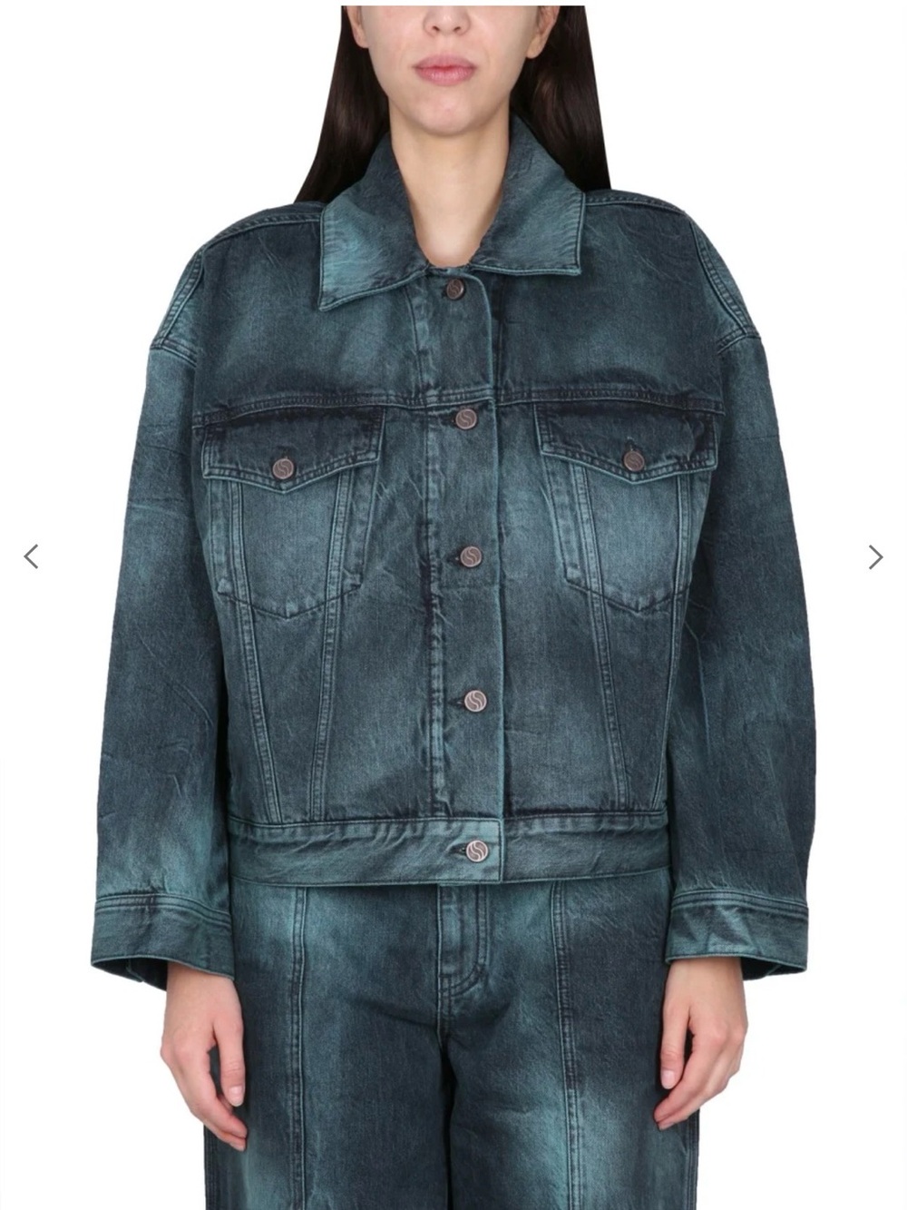 Stella McCartney Tie-Dye Oversized Denim Jacket
